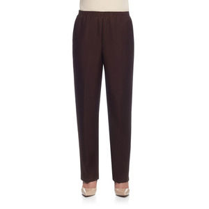 Alfred Dunner Brown Plus Size Pull-On Pants - Women's Trousers
